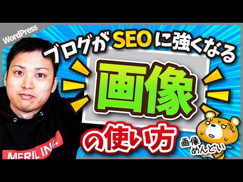 ブログ(WordPress)におけるSEOで強い画像の使い方【挿入方法も実演解説】（動画）