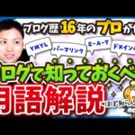 ブログ・アフィリエイトで知っておくべき用語解説【ブログ歴16年のプロが伝授】（動画）