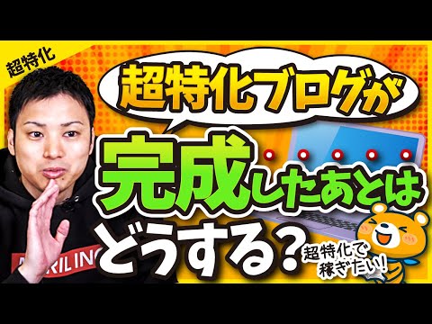 超特化ブログを作ったあとの話【2つの選択肢を教えます】（動画）