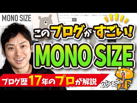 このブログがすごいから語りたい！ぱんくまさんのMONO SIZE(モノサイズ)（動画）