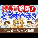 持っている株が暴落したらどうすれば良いのか？【株式投資編】：（アニメ動画）第481回（動画）