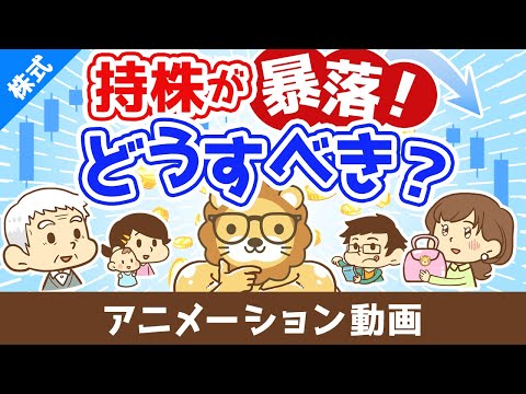 持っている株が暴落したらどうすれば良いのか？【株式投資編】：（アニメ動画）第481回（動画）