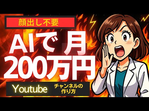 【保存版】AIツールだけで顔出し不要！YouTube副業チャンネルの始め方【ゼロから副業!在宅ワークちゃんねる】（動画）