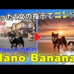 たった1文で写真が変わる!? Googleの新AI『Nano Banana』がスゴすぎる！（動画）