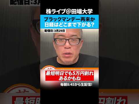 ブラックマンデーの再来か？どうなる日経平均？（動画）