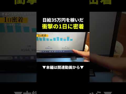 35万円稼いだ1日に密着#物販#ビジネス#shorts（動画）