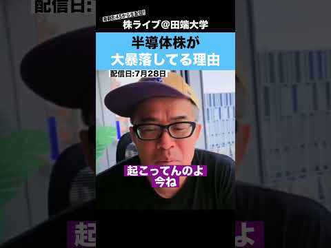 【チャイナショック】半導体関連株が大暴落している理由を解説します!!（動画）