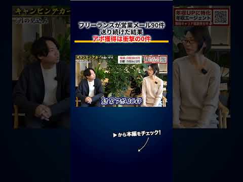 フリーランスが営業メールを90件送り続けた結果、アポは衝撃の0件（動画）