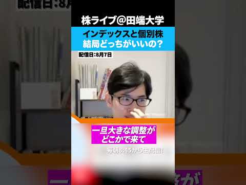インデックスと個別株は結局どっちがいいの？（動画）