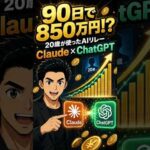 【コピペだけ】Claude×ChatGPTで90日850万円!? 20歳のYouTube副業 #chatgpt #itツール #claude（動画）