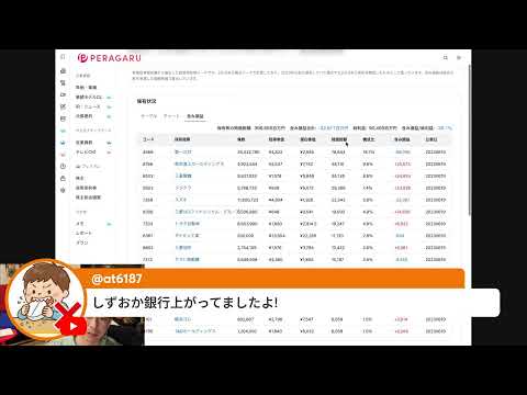 PERAGARU塩谷が決算読む配信（動画）