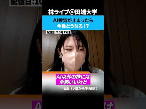 AI投資が止まったら今後どうなる！？（動画）