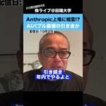 AnthropicのIPOに暗雲!?AIバブル崩壊の引き金になるのか？（動画）