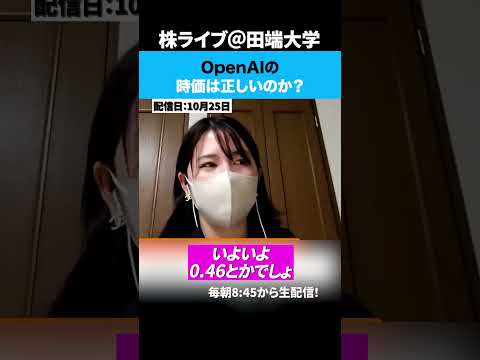 OpenAIの時価は正しいのか？（動画）